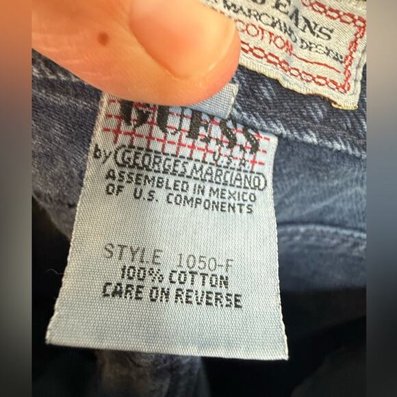 Vintage GUESS By Georges Marciano Denim High-Waisted Mom Jeans Size 28 - Picture 6 of 11